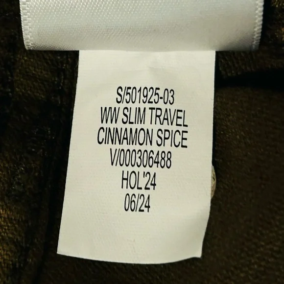 NWT Banana Republic Brown Slim Traveler Cords 35x34 Corduroy Preppy - Picture 8 of 11